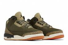 Nike Air Jordan 3 Retro Grade School 'Family Affair' (Unisex) Medium Olive/Sequoia/Neutral Olive/Sail/Total Crimson DM0967-202 Winter New - màu xanh lá - Xem 8