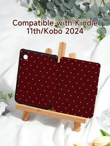 1 chiếc ốp bảo vệ máy tính bảng họa tiết chấm bi đỏ anh đào cổ điển dễ thương, tương thích với Kindle Paperwhite 5, Kindle NK 11, 10.2", thế hệ thứ 10/ 11" (A16) 2025, Galaxy Tab A8 10.5" 2022, chống rơi, có chân đế và chức năng tự động tắt/mở màn hình. - Nhiều màu - Xem 7