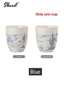 1 chiếc cốc cà phê gốm sứ 180ml, in hình lạc đà sa mạc, cốc trà kiểu tranh cát, cốc cà phê kiểu Trung Đông, thích hợp cho gia đình, quán cà phê, tiệc tùng, tiếp khách, Ramadan, các buổi tụ họp. - Tách - Xem 14