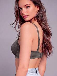 3pcs/Set Women's Comfortable Multi-Color Sexy Lace Underwire Soft Cup Solid Color Bras - Multicolor - View 8