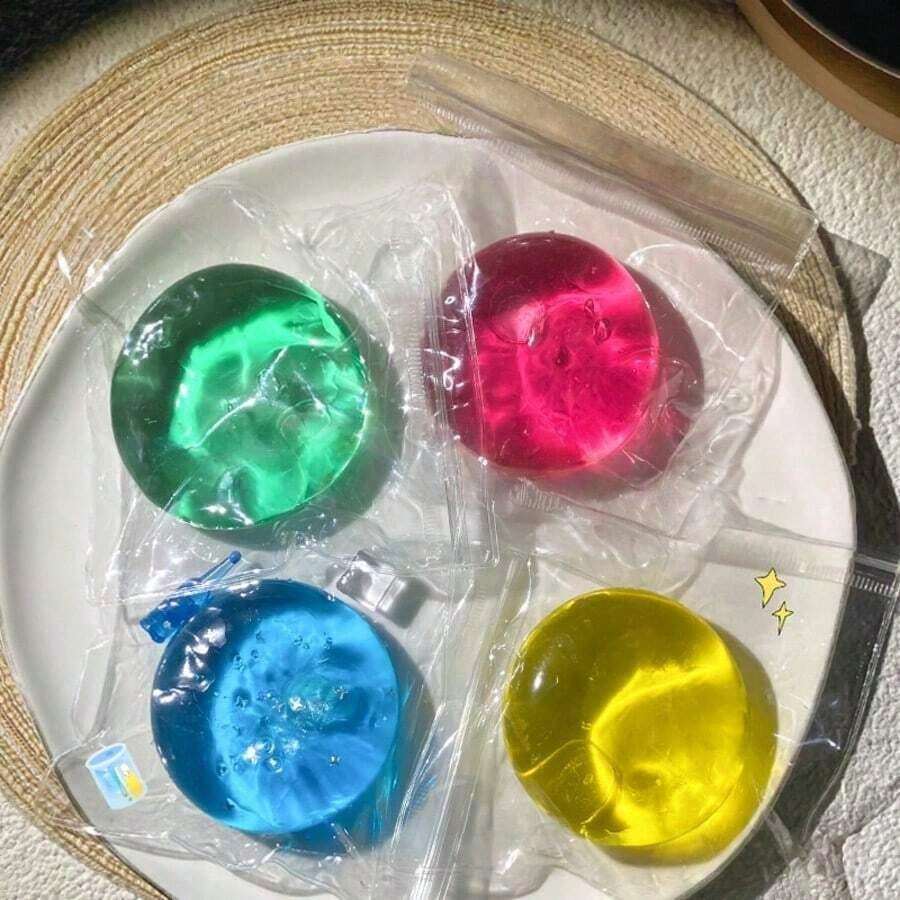 High-Quality Transparent Malt Sugar Squishy Toy, Malt Sugar Bubble Soda Squishy Toy, Slow Rebound Summer Cooling Squishy Bag, Moldable Malt Sugar Finger Pressure Relief Toy, Suitable Teenagers And Adults, Hard Squeeze Ball, Sensory Stimulation, Stress Relief, Birthday Party, Stocking Stuffer - 綠色 - 查看 1