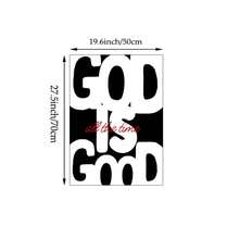 Tranh treo tường "Chúa luôn tốt lành" (1 tấm) - Tranh in trên vải canvas chủ đề Cơ đốc giáo, trích dẫn về đức tin, trang trí nhà cửa theo phong cách Cơ đốc giáo hiện đại cho phòng khách, phòng ngủ, có khung hoặc không khung. Tranh cuộn treo tường bằng gỗ. - mẫu - Xem 16
