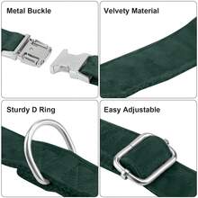 Soft & Comfortable Fashion Dog Collar, Adjustable Small/Medium/Large Size, Suitable Gift For Male/Female Dogs - Green - View 6