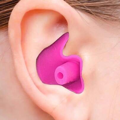1 Pair Silicone Ear Plugs, Waterproof Spiral Design For Swimming And Bathing, Prevent Water Entry, Suitable For Adults, Family Pack