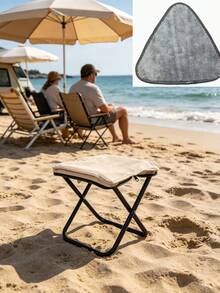 Silla plegable portátil para camping al aire libre, taburete multifunción con bolsa para bolígrafos, taburete plegable mini para pesca al por mayor - Varios estilos - Ver 10