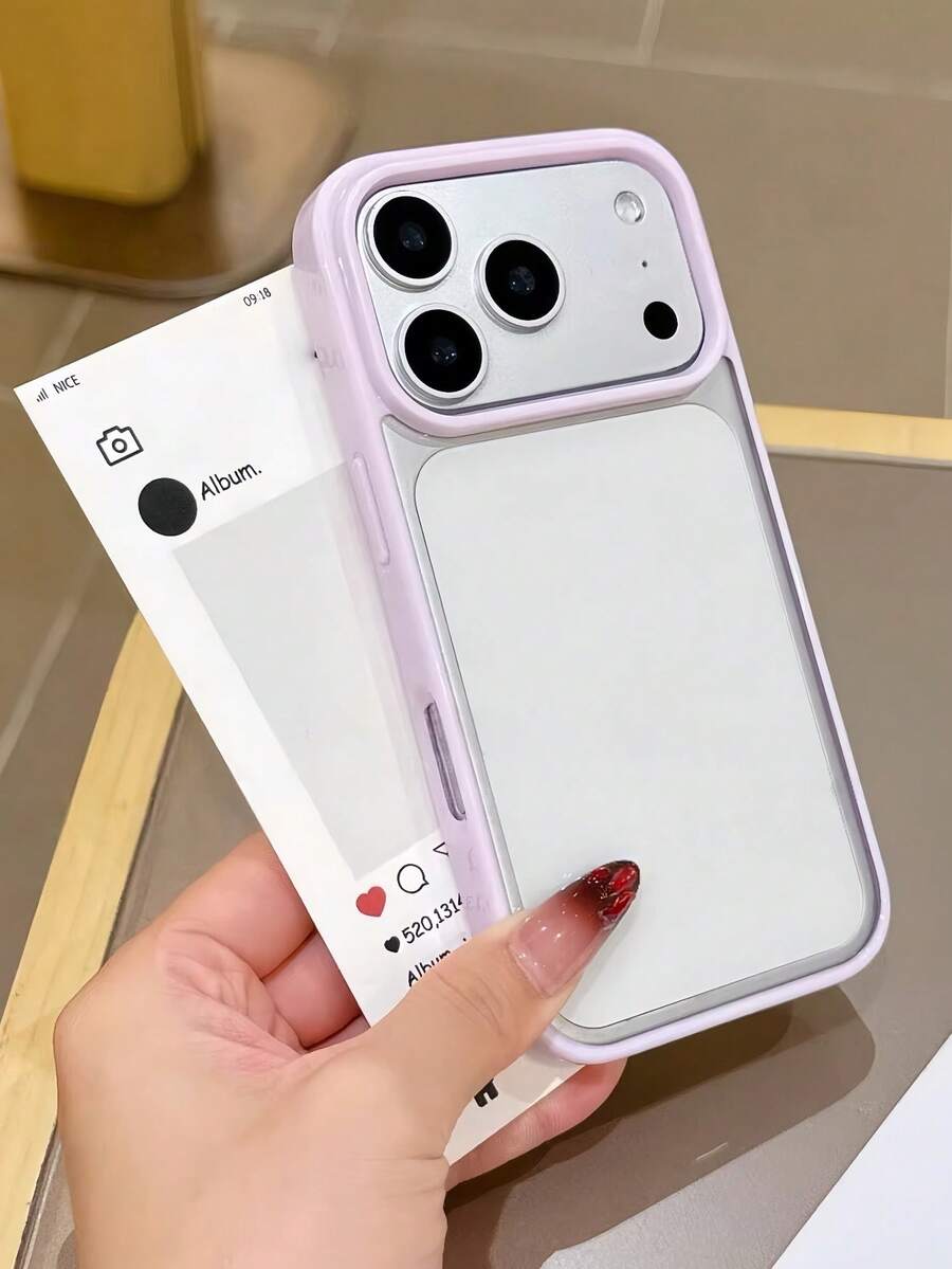 Ốp điện thoại viền tím trong suốt, tương thích với iPhone 17 Pro Max/17 Pro/17 Air/17/16 Pro Max/16/16 Pro/16 Plus/11/15/15 Pro/15 Pro Max/12/13/14 Pro Max/12 Pro/12 Pro Max/13 Pro/13 Pro Max/14 Pro/14 Pro Max/14 Plus, chất liệu acrylic bền, chống ố vàng. - Màu tím - Xem 1