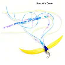Cat Teaser Wand Toy Accessories, Realistic Insect Cat Toy Replacement, Soft Ribbon Cat Toy Lure Stick With Artificial Feathers, Suitable For All Cats - View 11