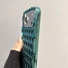 奢华电镀亮面散热手机壳，适用于 17 Pro Max、16 Plus、15、14、13、12、11 Pro - 綠色 - 查看 3