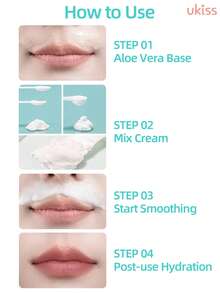 ukiss Bộ tẩy lông môi dịu nhẹ 20g+30g+35ml, 1 gel lô hội (lót & dưỡng sau tẩy) + 1 bột tẩy + 1 kem (trộn để dùng), làm sáng lông môi nhẹ nhàng, mịn màng không đốm đen, không đau, làm dịu và bảo vệ da - 20g + 30g + 35ml - Xem 2