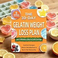 1 cuốn sách hướng dẫn Kế hoạch giảm cân 30 ngày bằng gelatin, chương trình kiểm soát cơn đói tự nhiên và tăng cường trao đổi chất, chỉ cần 5 phút mỗi ngày để kiềm chế cơn thèm ăn, kèm theo 5 tài liệu bổ sung, rất tốt cho việc giảm cân lành mạnh và đốt cháy mỡ thừa. - A - Xem 6