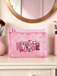 Chiếc túi đựng thuốc lưới mini di động này, được in logo y tá và họa tiết chữ thập, có thể được sử dụng như một bộ sơ cứu, bộ dụng cụ cấp cứu y tế, hộp đựng thuốc và viên uống ngoài trời và tại nhà, hộp đựng đồ du lịch, túi đựng mỹ phẩm, hộp đựng sản phẩm chăm sóc da, hộp đựng son dưỡng môi, hoặc làm quà tặng Ngày của Mẹ, quà sinh nhật, hộp đựng đồ dùng phòng tắm, túi đựng đồ vệ sinh cá nhân cho sinh viên ký túc xá, hoặc quà tặng cho vợ, người thân hoặc bạn bè của bạn. - Nhiều màu - Xem 2