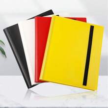 卡片相簿 | PU環狀活頁收納盒家用，適用於棒球/足球卡、遊戲卡、運動卡及所有標準尺寸收藏交易卡，適合生日、復活節、感恩節、返校季禮物與學校用品 - 彩色 - 查看 6