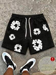 Men's Statement Print Shorts Fashion Designer Patterned Casual Daily Wear Shorts - 彩色 - 查看 1