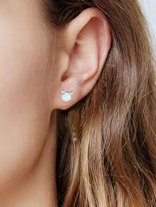 1 Pair Elegant Earrings, Designed For Women, Suitable For Weddings, Engagements, Anniversary Parties, Valentine's Day Gifts - 1# - View 3