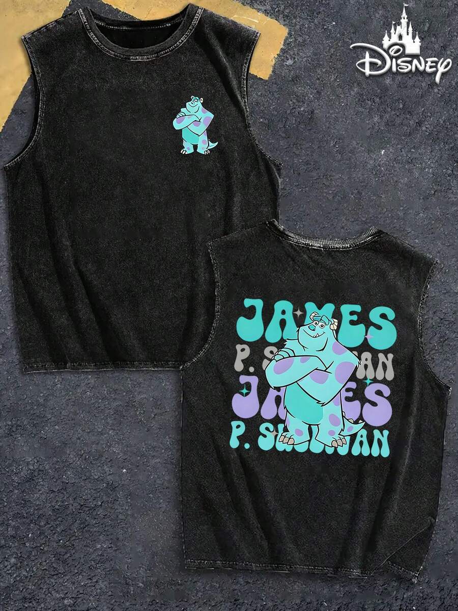 Disney Camisetas de tirantes para hombre - Negro - Ver 1