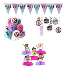 Roblox Bộ trang trí sinh nhật bé gái 33 món, đồ dùng tiệc tùng phù hợp cho Lễ Tạ ơn, Halloween và Giáng sinh, thích hợp cho các buổi lễ kỷ niệm, tiệc tốt nghiệp, họp mặt và những dịp đặc biệt. - Cô gái Roblo, Bóng bay, Tổ ong, Hình xoắn ốc, Cờ tam giác - Xem 4