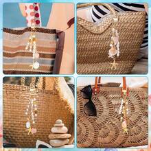 Mvyc Seashell Keychain Making Kit, Ocean DIY Handmade Keychain With Star, Pearl, Seahorse, Letter Beads, Keychain Clips And Tools, Suitable For Backpacks, Wallets, Handbags, Handmade DIY Supplies - Butterfly - View 6