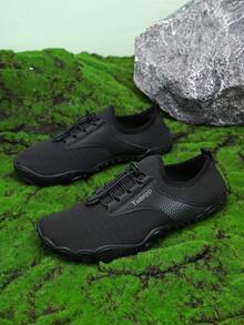 Men's Multifunctional Water Sports Wading Shoes, YAMEPP, Lightweight Soft-Sole Hiking, Yoga Training, Streamlining Shoes, Quick-Drying Breathable Striped Sports Shoes - Black - View 6