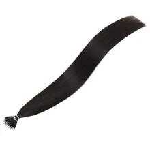 12-24 Inch Human Hair Nano Ring Hair Extensions, Natural Invisible Appearance Cold Fusion Nano Bead Ring Hair Extensions For Women - S1B - View 12