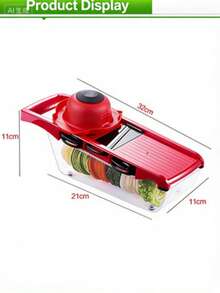 10合1多功能蔬菜切片器，厨房蔬菜切丝器，切丝器和刨丝器套装 - 查看 10