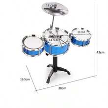 Bộ trống jazz mô phỏng chân thực, đồ chơi giáo dục, phù hợp cho người chơi nghiệp dư và các hoạt động trong kỳ nghỉ. - Nhiều màu - Xem 4