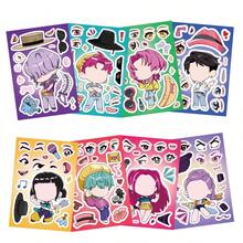 8pcs/Set Cartoon Witch Hunter Series Collage Decorative Stickers For Phone, Cup, Skateboard, Waterproof DIY Stickers - Multicolor - View 9