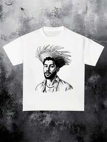 Dam-T-shirts - Vit - Visa 1