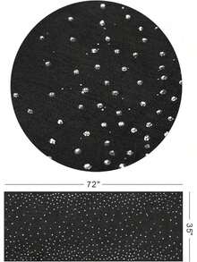 Starry Night Shawls And Wraps Evening Dresses, Shiny Scarf Women's Formal Wear, Glitzy Fashion QTAG - 中棕色黃色/金色星星 - 查看 4