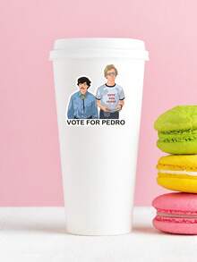 "Vote For Pedro" Funny Movie Sticker, Iconic Napoleon Dynamite Quote Decal For Laptop & Kindle, Geek Chic Retro Humor, Pop Culture Gift - Multicolor - View 4