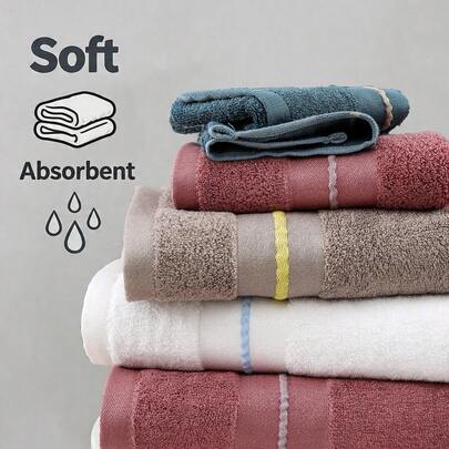 1pc 70*140cm Bamboo Fiber Towel, Super Absorbent And Quick Drying Face/Bath Towel, Soft And Skin-Friendly, Suitable For Home, Bathroom, Gym, Outdoor Sports, Beach, Ideal Bathroom Accessory