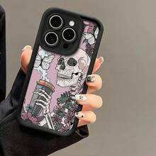 Skeleton High-Quality Soft TPU Protective Case, Heavy-Duty Drop-Resistant, Compatible With Edge 50/Pro/Ultra, Edge 60 Pro, G34/G55/G85 | Honor 90/Pro, Play 60 Plus, X9C |  V30/Pro, Y36 4G, Y17S 4G, Modern Unisex Design For EVQH Phone - BL - 查看 3