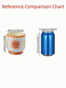 1个手绘花卉地中海夏季风格陶瓷储物罐，餐具收纳罐，适用于厨房收纳、餐具收纳、家居装饰 - 查看 12
