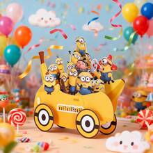 Miniso 1pc 3D Pop-Up Birthday Card With Minion Design, Despicable Me Themed Happy Birthday Pop-Up Card With Envelope, Cute Banana Minion Design, Ideal Birthday Gift For Fans - D - View 6