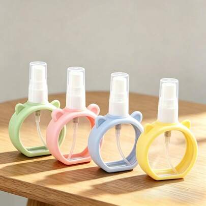 4pcs Leak-Proof Continuous Spray Travel Bottles, Refillable Spray Bottles For Hair And Skincare Products