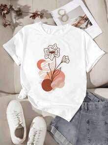 Women T-Shirts - White - View 2