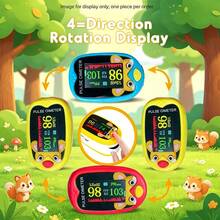Pediatric Pulse Oximeter / Finger Clip Oximeter / Oxygen Saturation, Heart Rate And Pulse Measurement Device / Rechargeable - Multicolor - View 7