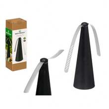 STARLEY - Ventilador Espantamoscas Silencioso para Mesa 25 cm – Repelente de Insectos Portátil para Comedor y Picnic, Color Negro (2 Pilas AA No Incluidas) - Negro - Ver 2