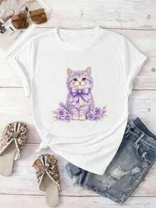 Women T-Shirts - White - View 2