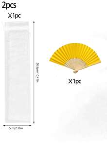 10pcs/Set Summer Essential Simple Paper Folding Fans, White And Colorful Styles, Portable Hand Held Fans Suitable For Weddings, Parties, Christening Ceremony Bride Gifts, DIY Decor And Photography Props,Festival,Accessories - Multicolor - View 13