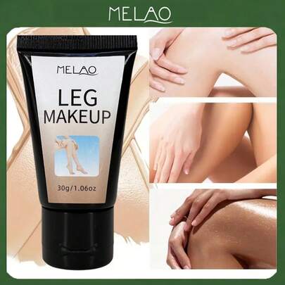  Leg Makeup, MELAO Leg Cover Foundation, 30g Concealer For Legs, Covers Scars, Veins & Blemishes, Water Resistant, Smooth & Even Skin Tone, 30g/1.06oz