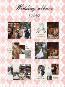 1/5/10pcs Customized Commemorative Photo Album/Magazine, Personalized Text, Date And Photo Options. Suitable For Wedding Commemorative Magazine/Album, Birthday Party, Family Commemorative Magazine, Customized Back To School Commemorative Party Magazine, Love Time Photo Album, Graduation Commemorative Party Gift - Multicolor - View 9
