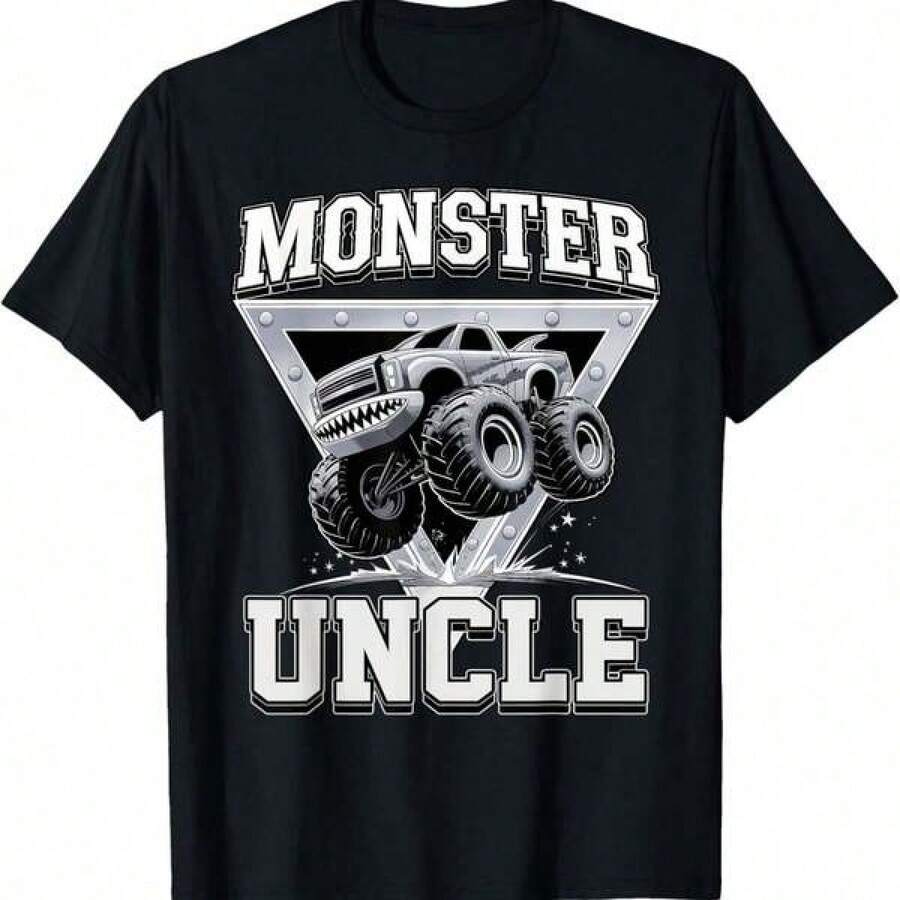 Mommy And Daughter Matching Outfit Black Tops Tshirts For WomenMonster Truck Uncle Fathers Day Monster Truck Are My Jam T-Shirt Mommy And Daughter Matching Outfit Black Tops Tshirts For Women - màu đen - Xem 1