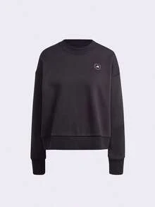 Adidas Áo nỉ cổ tròn thoải mái, thường ngày dành cho nữ, Xuân/Thu IQ2635 - màu đen - Xem 1