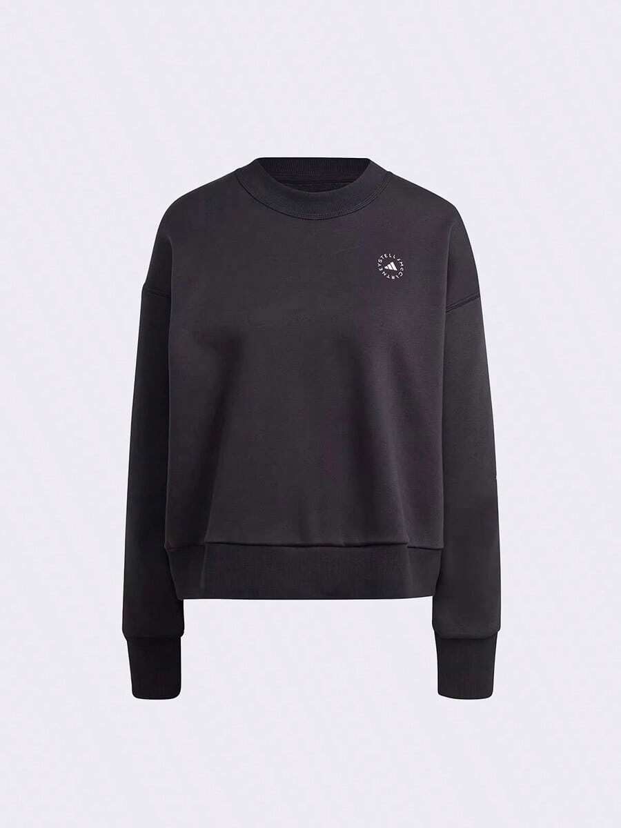 Adidas Áo nỉ cổ tròn thoải mái, thường ngày dành cho nữ, Xuân/Thu IQ2635 - màu đen - Xem 1