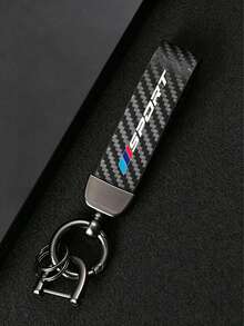 1 pieza Llavero de coche con tono de fibra de carbono adecuado para BMW Serie 1, Serie 3, Serie 5, Serie 7, Serie 2, Serie 4, Serie 6, Serie X, X1, X3, X5, X6, X4, llavero de coche de moda - A - Ver 10