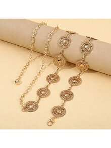 1 chiếc thắt lưng nữ phong cách Boho cao bồi phương Tây, phối cùng thắt lưng da kim loại đồng cổ, phù hợp cho quần jean, Halloween, chân váy, váy maxi, tiệc tùng, dạ hội, trang phục - dây chuyền thắt lưng phong cách bohemian - Xem 24