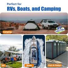 RV Toilet Paper - Rapid Dissolve Septic  Travel Toilet Tissue For RVs Boats Marine Camper Accessories- 3 Ply 290 Sheets - White - 查看 7