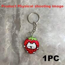 Cute Line Cat Acrylic Keychain, Heart Balloon Clown Cat Pendant, Bag And Car Key Charm, Cute Student Gift, Multiple Sizes Available - Multicolor - View 13
