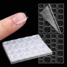 960 Pcs (40 Sheets) Press On Nail Adhesive Tabs, 12 Sizes Of Transparent Nail Stickers, Waterproof Breathable Manicure Nails Glue, Sticky Double-Sided Nails Tape - 1 - 查看 1