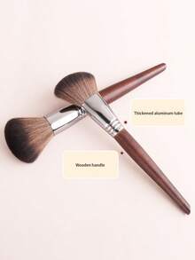Bộ cọ trang điểm hoàn chỉnh 24/21/15 món, bao gồm cọ phấn phủ, cọ tán kem nền góc cạnh, cọ pha màu mắt, cán giả gỗ hồng mộc. - Gỗ đỏ - Xem 6